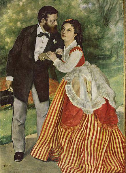Pierre-Auguste Renoir Portrat des Ehepaares Sisley oil painting image